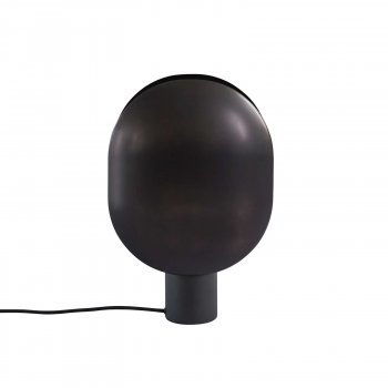 110048-1 CLAM TABLE LAMP BURNED BLACK-1600px