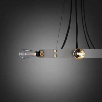 Buster + Punch Hero light stone ring brass details fit to the ring crystal buster bulb