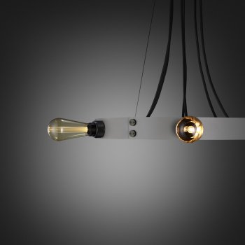 Buster + Punch Hero light stone ring smoked bronze details fit to the ring gold buster bulb