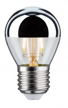 LED bulb  crown mirror silver  2.5 W E27